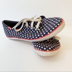 Keds Women’s 4.5 M Polka Dot Navy Sneakers